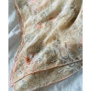 Vintage Silk Paisley Scarf